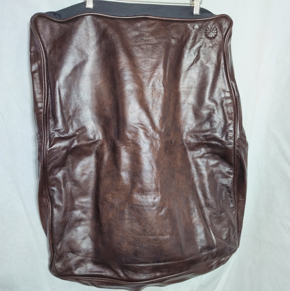 Dark Brown Leather Sofa Cushion Cover For DIY Projects 19x26x4
